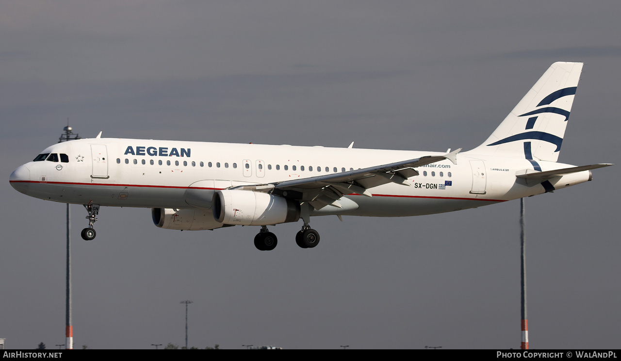 Aircraft Photo of SX-DGN | Airbus A320-232 | Aegean Airlines | AirHistory.net #747567