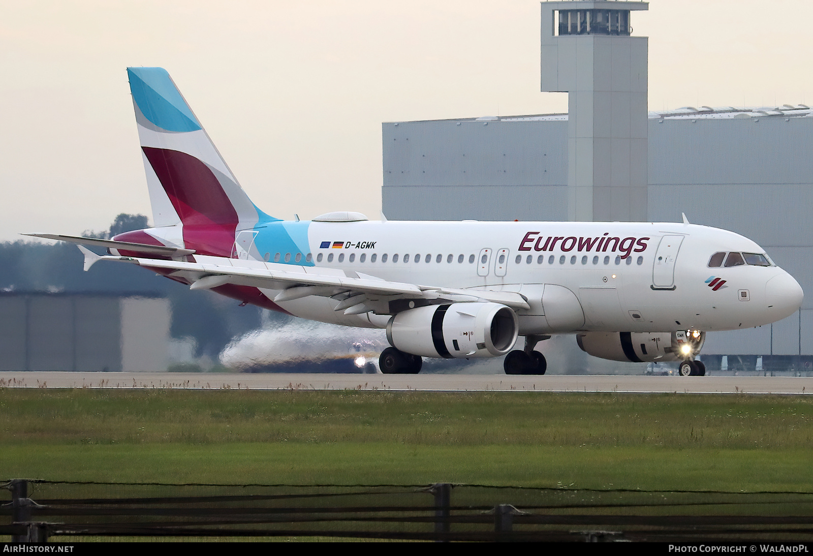 Aircraft Photo of D-AGWK | Airbus A319-132 | Eurowings | AirHistory.net #747581