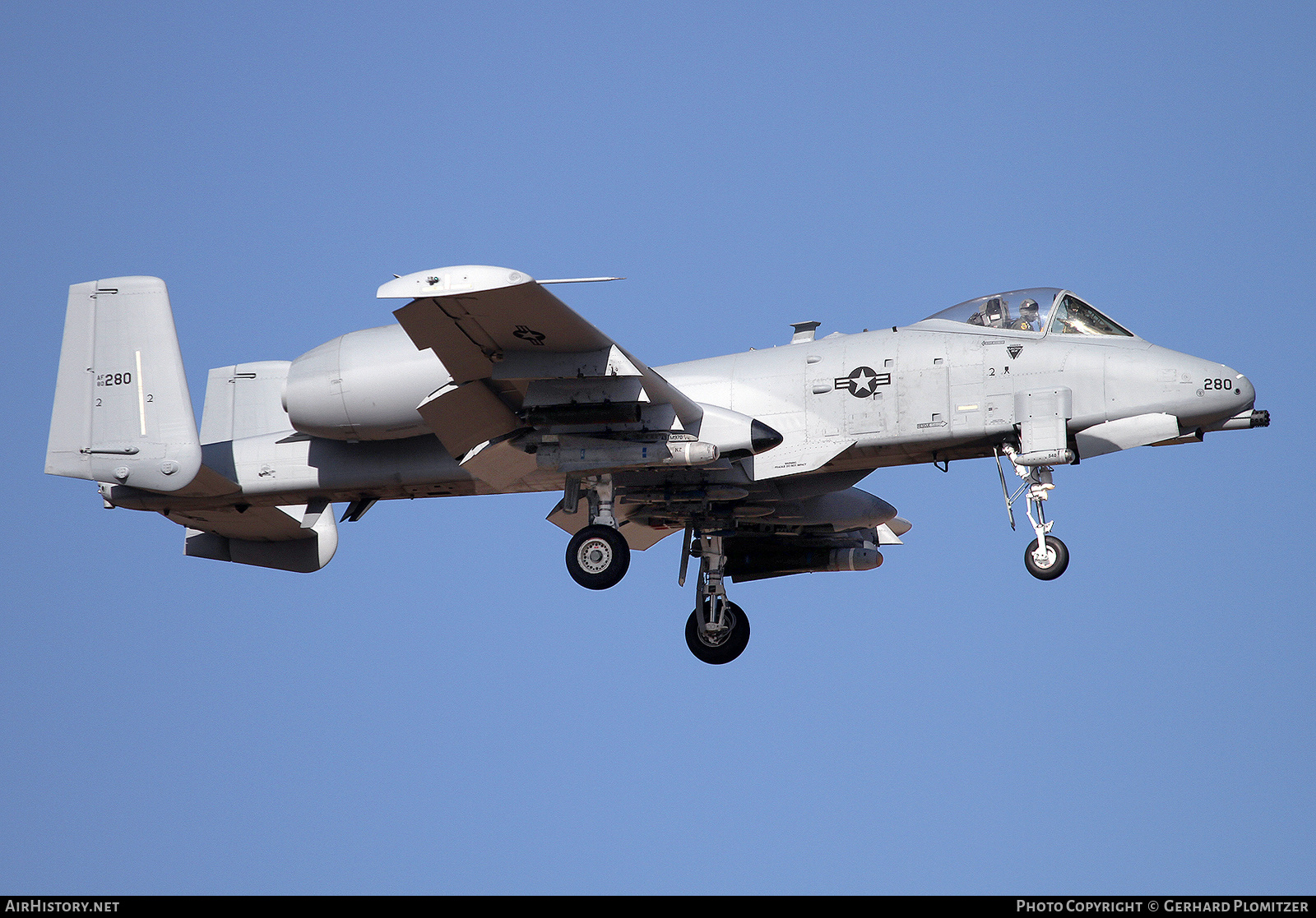Aircraft Photo of 80-0280 / AF80-280 | Fairchild A-10A Thunderbolt II | USA - Air Force | AirHistory.net #747648