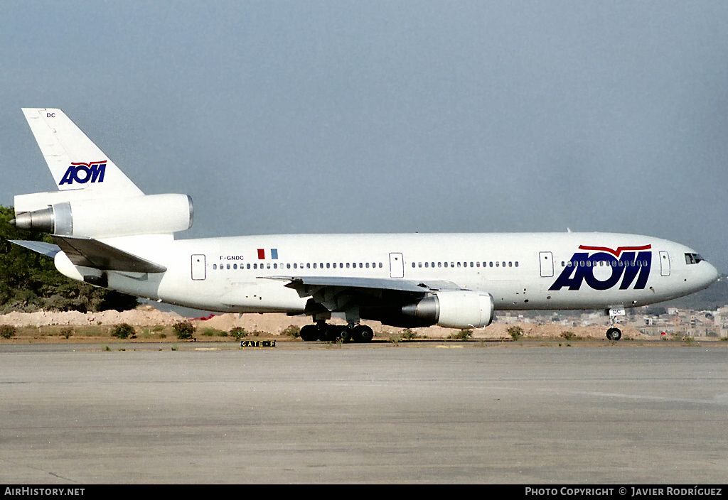 Aircraft Photo of F-GNDC | McDonnell Douglas DC-10-30 | AOM French Airlines | AirHistory.net #747661