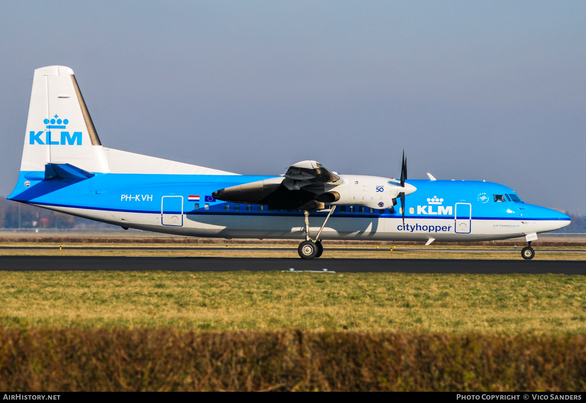 Aircraft Photo of PH-KVH | Fokker 50 | KLM Cityhopper | AirHistory.net #747688
