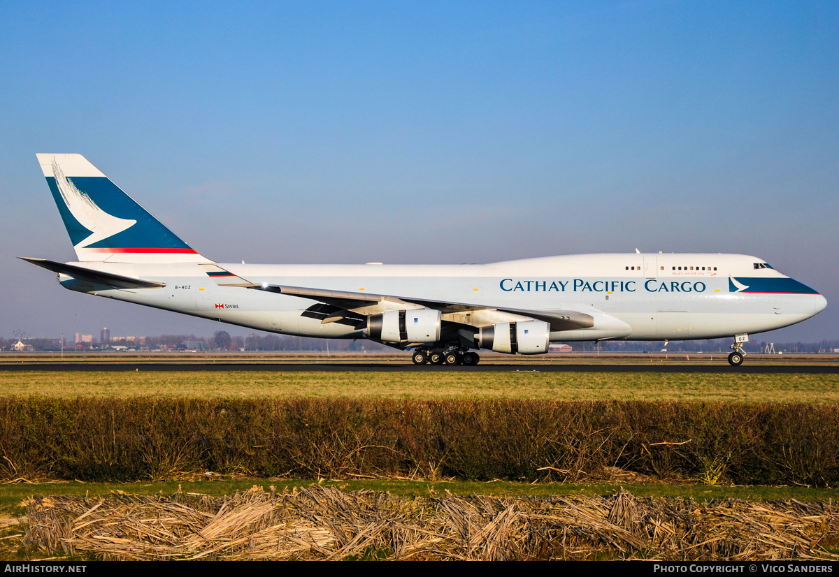 Aircraft Photo of B-HOZ | Boeing 747-467(BCF) | Cathay Pacific Airways Cargo | AirHistory.net #747738