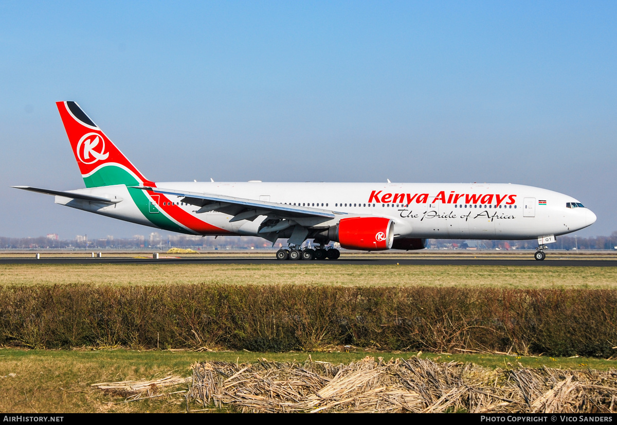 Aircraft Photo of 5Y-KQT | Boeing 777-2U8/ER | Kenya Airways | AirHistory.net #747778