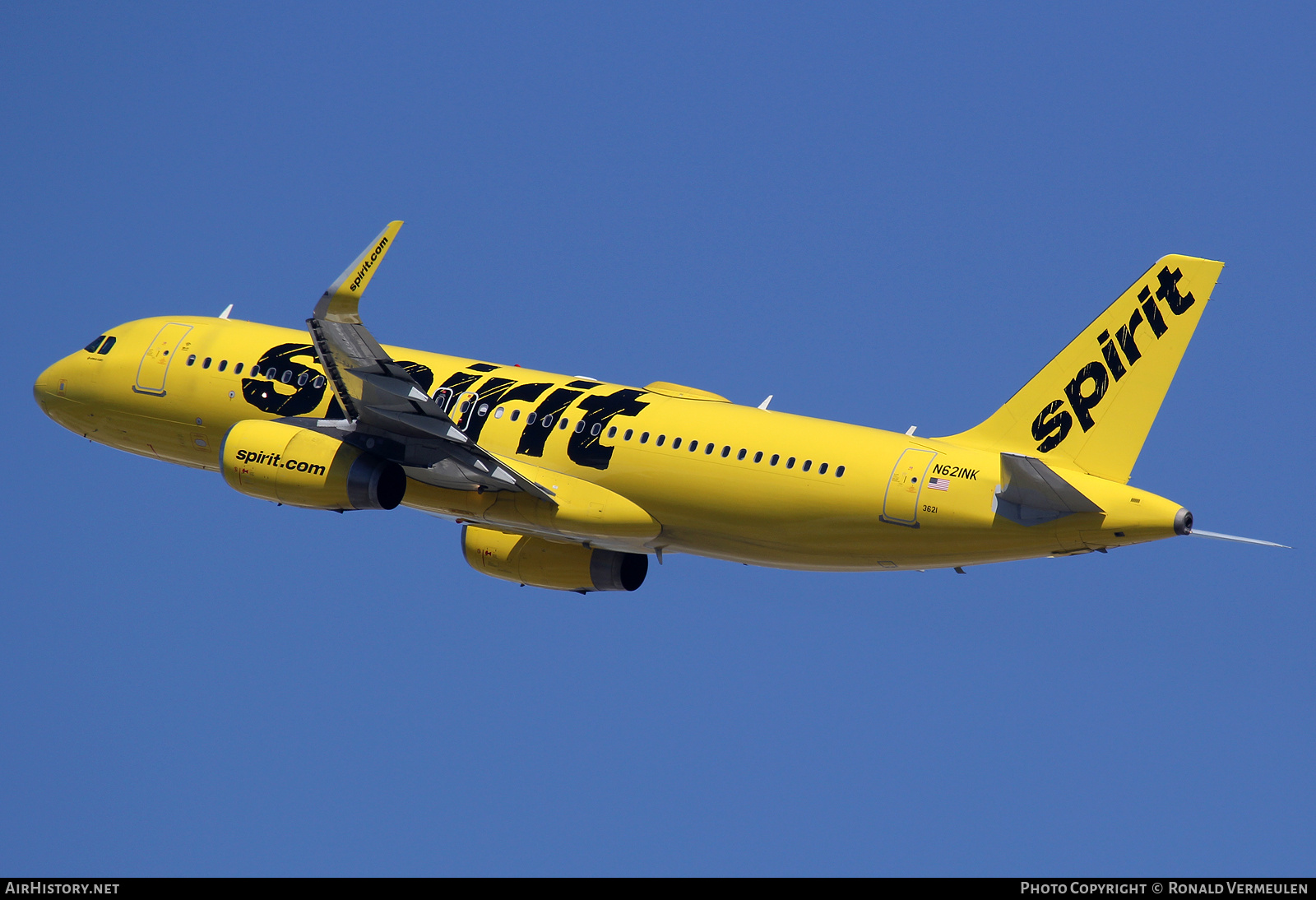 Aircraft Photo of N621NK | Airbus A320-232 | Spirit Airlines | AirHistory.net #747798
