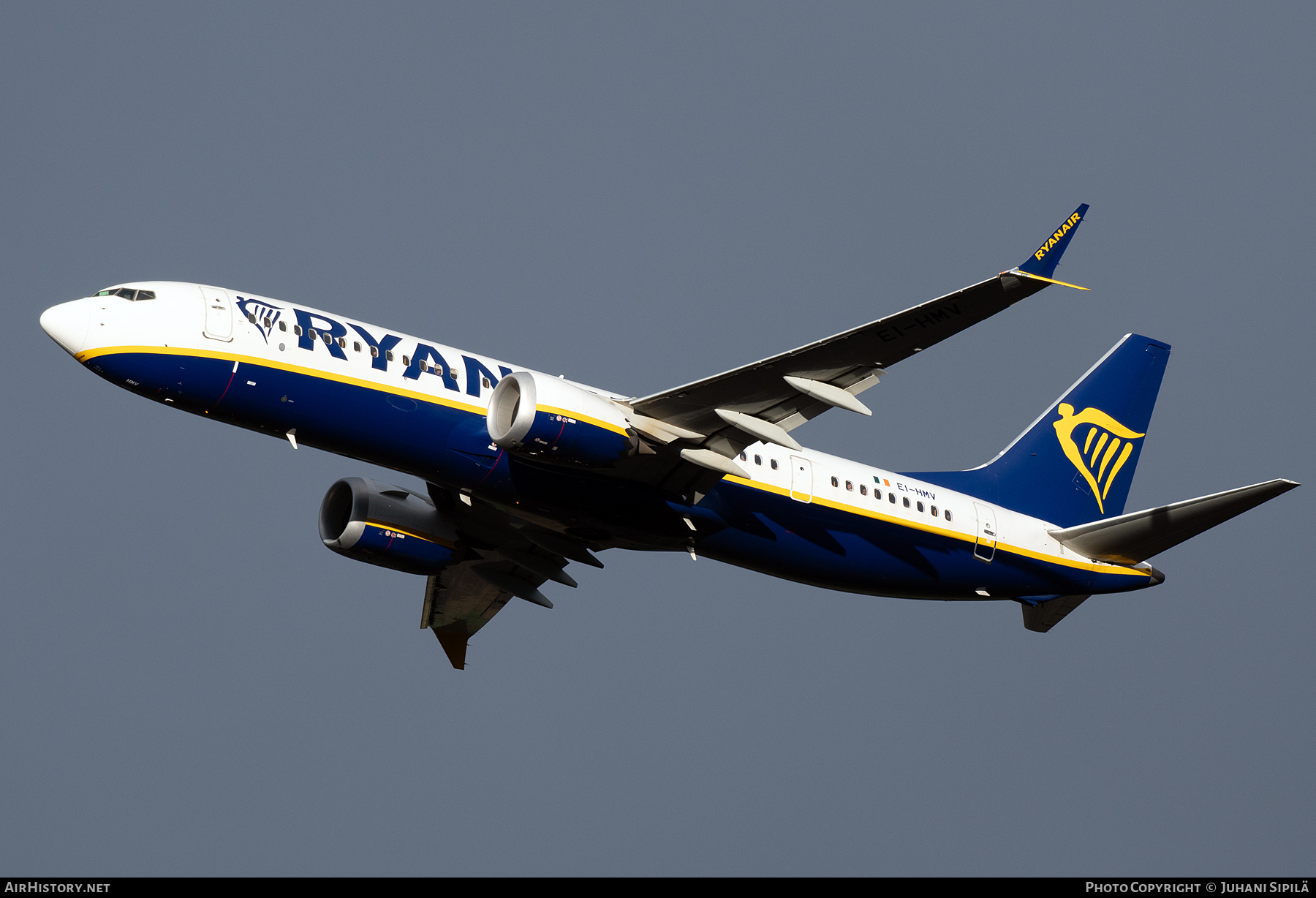 Aircraft Photo of EI-HMV | Boeing 737-8200 Max 200 | Ryanair | AirHistory.net #747805