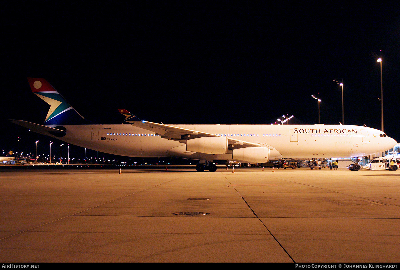 Aircraft Photo of ZS-SXF | Airbus A340-313 | South African Airways | AirHistory.net #747820