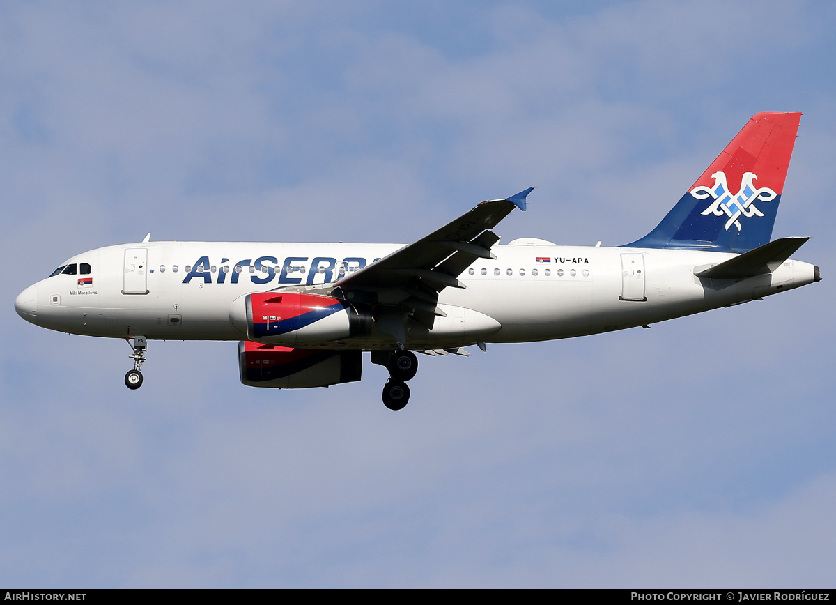 Aircraft Photo of YU-APA | Airbus A319-132 | Air Serbia | AirHistory.net #747830