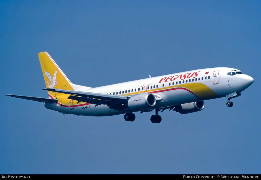 Aircraft Photo of TC-AFK | Boeing 737-4Y0 | Pegasus Airlines | AirHistory.net #747833