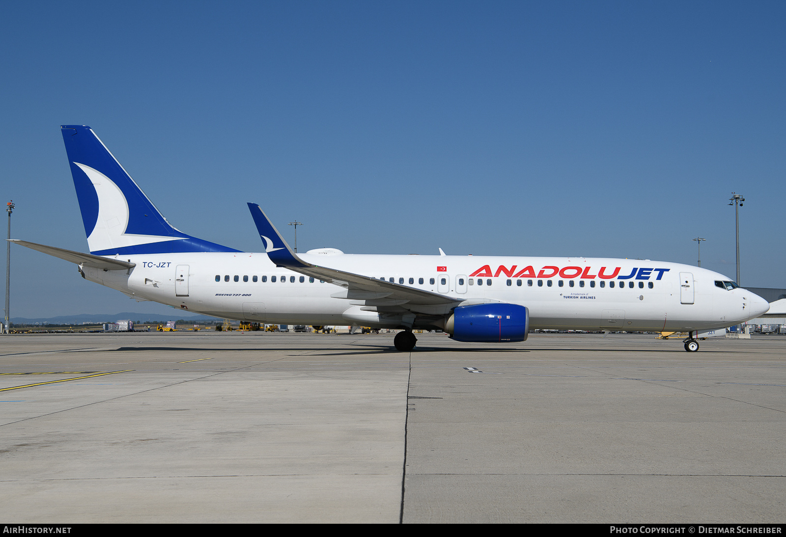 Aircraft Photo of TC-JZT | Boeing 737-8JP | AnadoluJet | AirHistory.net #747858
