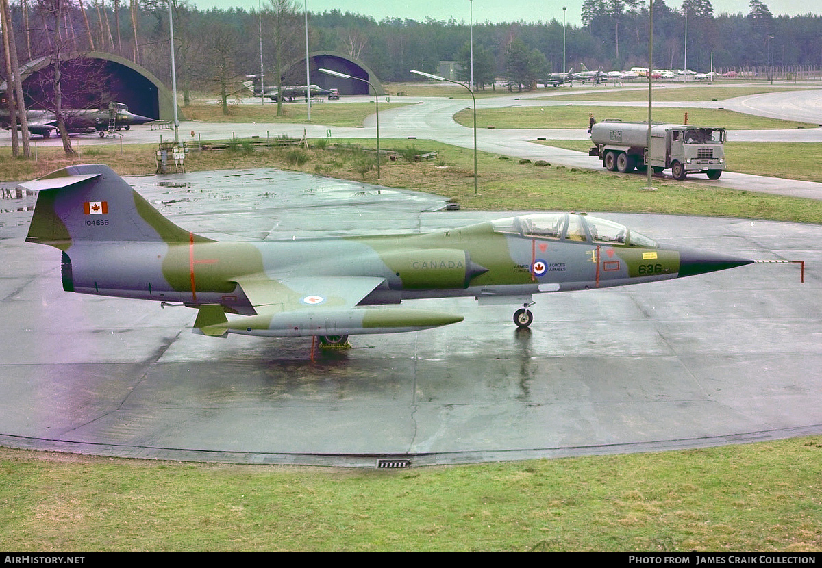 Aircraft Photo of 104636 | Lockheed CF-104D Starfighter Mk.1 | Canada - Air Force | AirHistory.net #747981