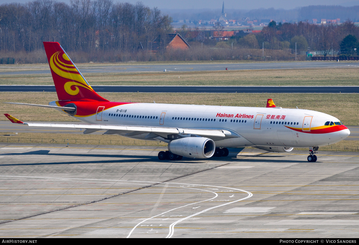 Aircraft Photo of B-6118 | Airbus A330-243 | Hainan Airlines | AirHistory.net #747985