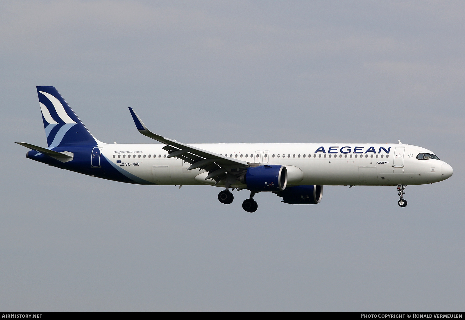 Aircraft Photo of SX-NAD | Airbus A321-271N | Aegean Airlines | AirHistory.net #748070