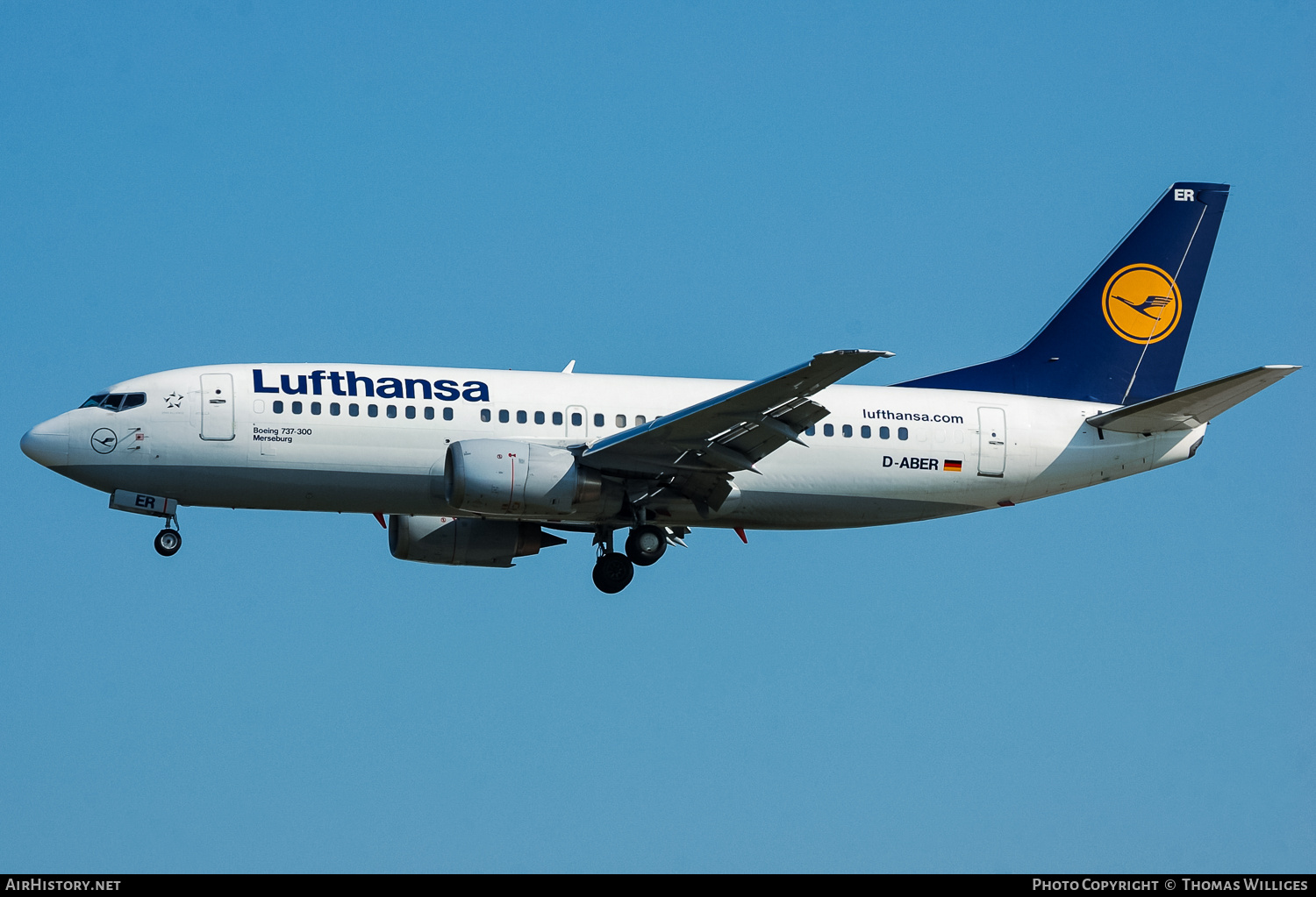 Aircraft Photo of D-ABER | Boeing 737-330 | Lufthansa | AirHistory.net #748174