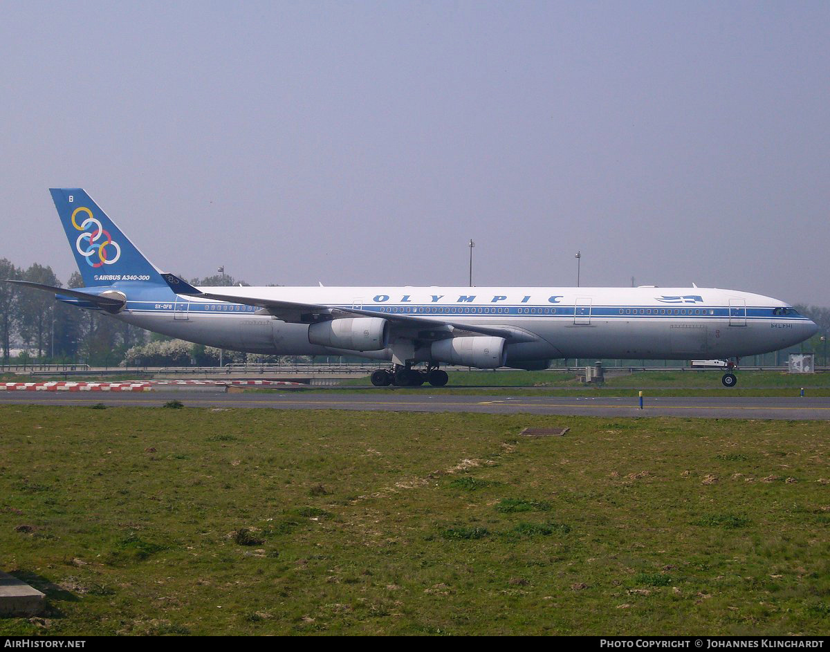 Aircraft Photo of SX-DFB | Airbus A340-313 | Olympic | AirHistory.net #748229