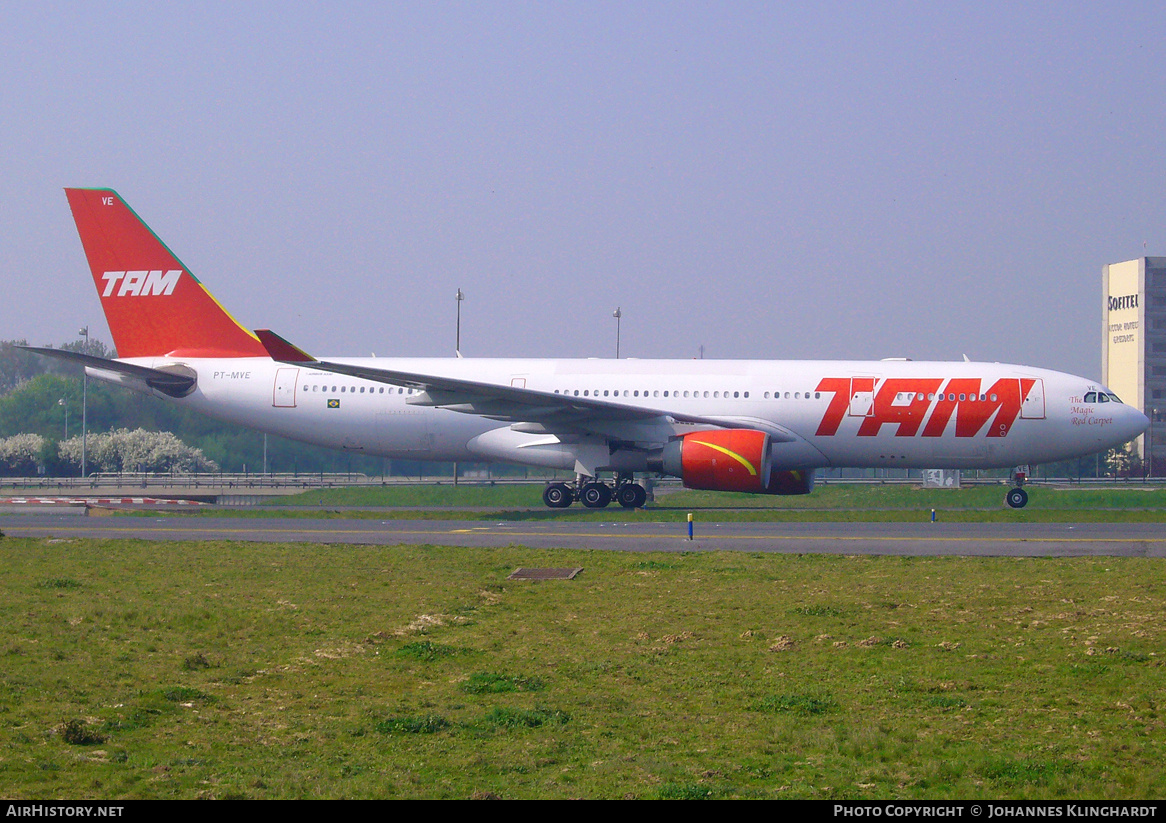 Aircraft Photo of PT-MVE | Airbus A330-223 | TAM Linhas Aéreas | AirHistory.net #748247