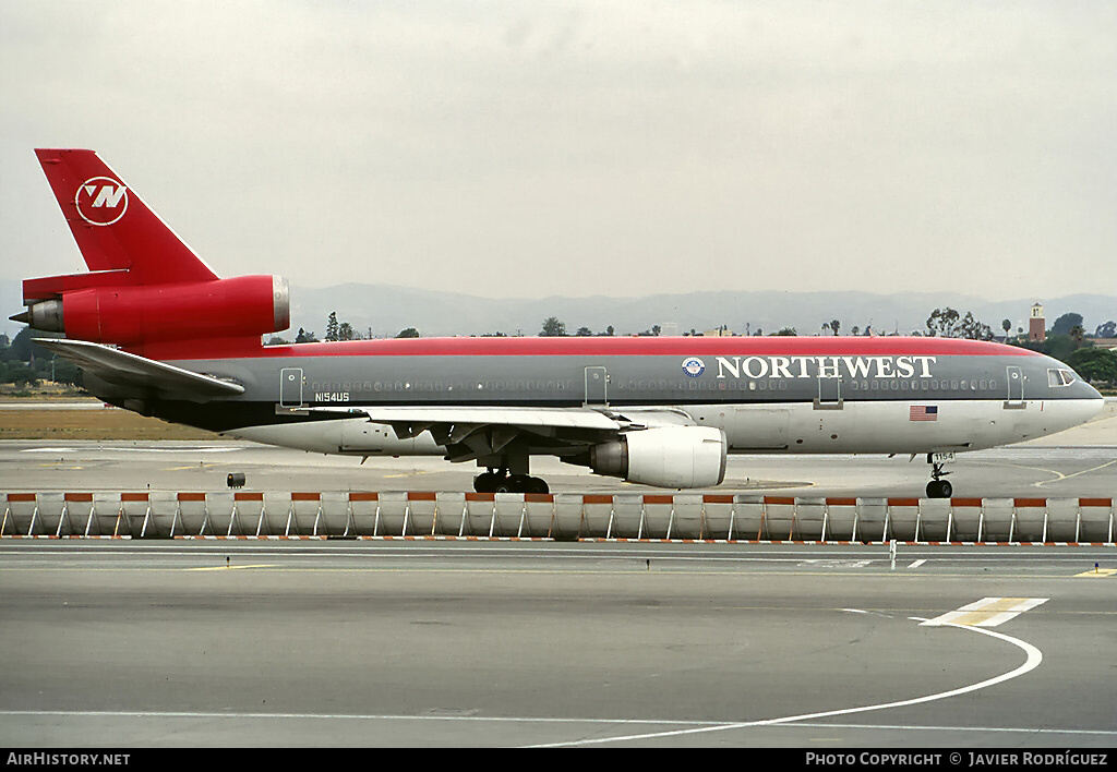 Aircraft Photo of N154US | McDonnell Douglas DC-10-40 | Northwest Airlines | AirHistory.net #748269