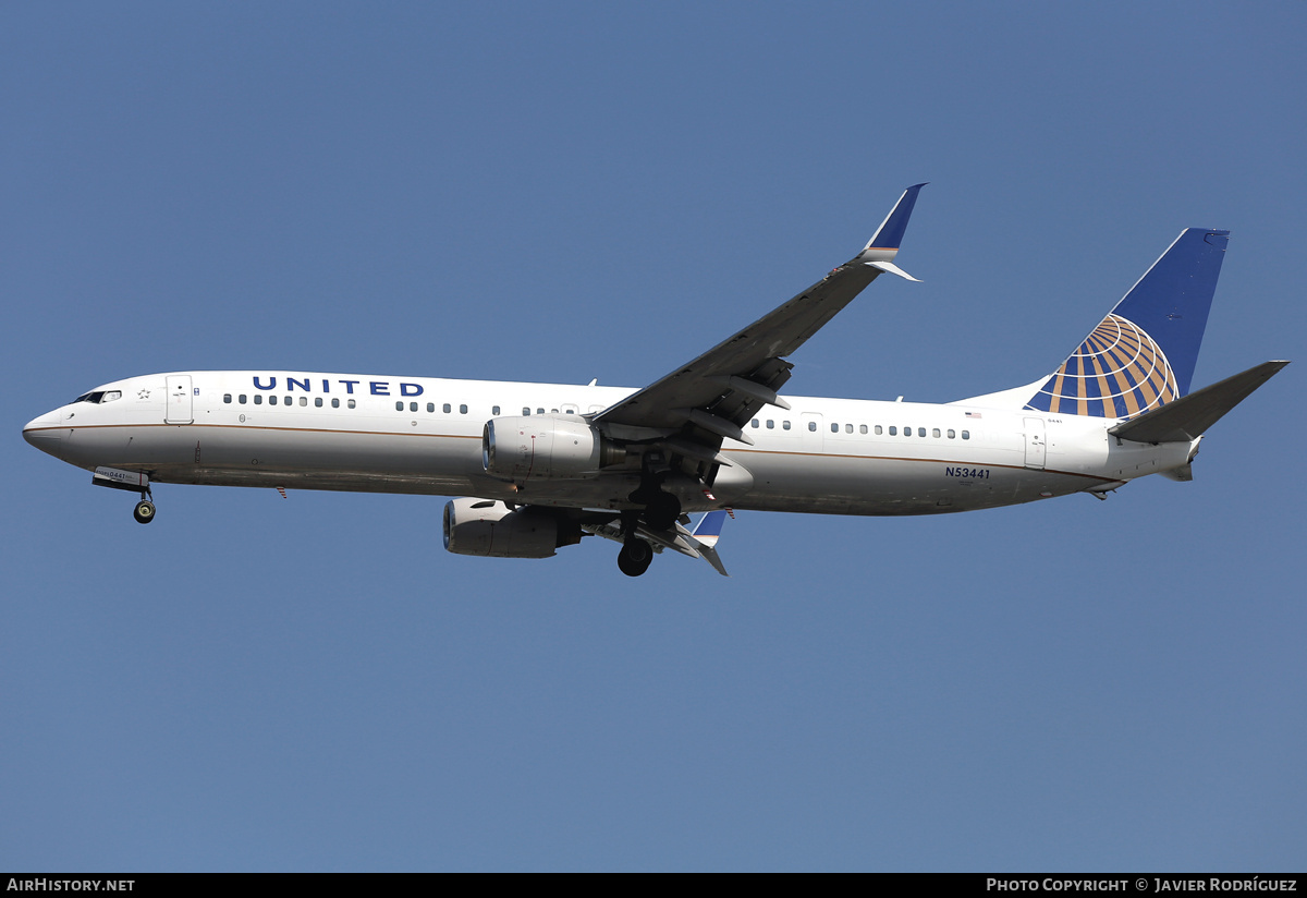 Aircraft Photo of N53441 | Boeing 737-924/ER | United Airlines | AirHistory.net #748271