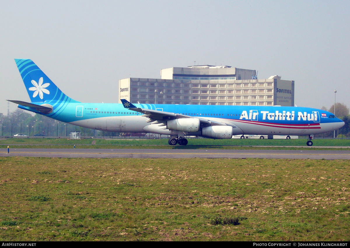 Aircraft Photo of F-OSEA | Airbus A340-313 | Air Tahiti Nui | AirHistory.net #748289
