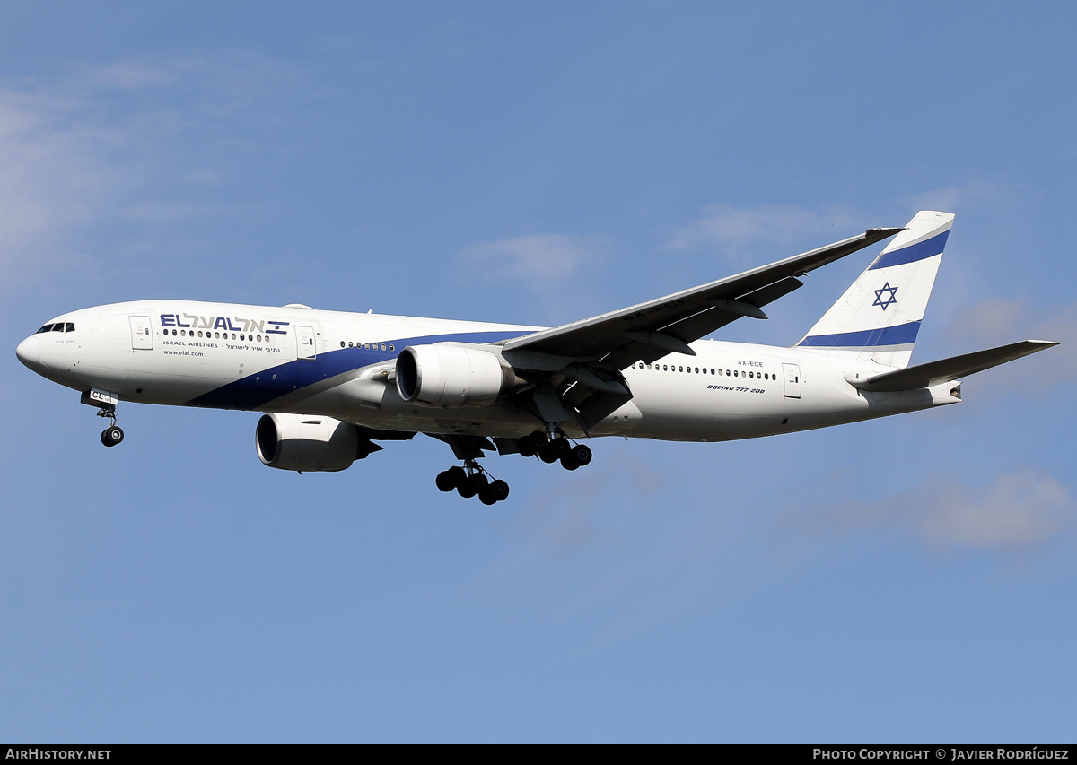 Aircraft Photo of 4X-ECE | Boeing 777-258/ER | El Al Israel Airlines | AirHistory.net #748307