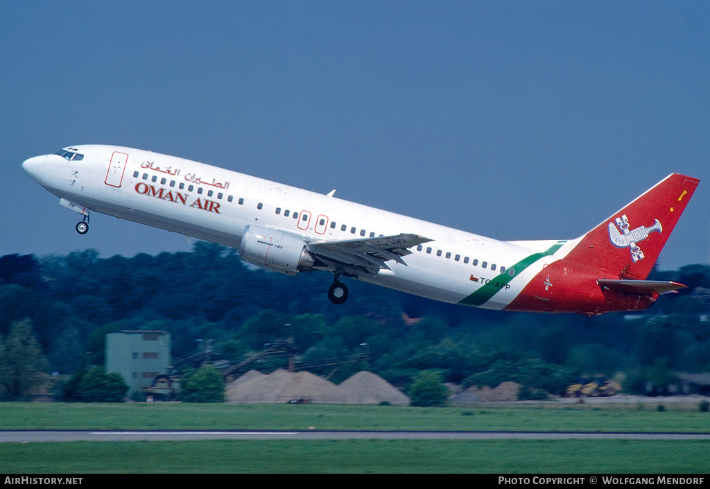 Aircraft Photo of TC-APP | Boeing 737-4Q8 | Oman Air | AirHistory.net #748524