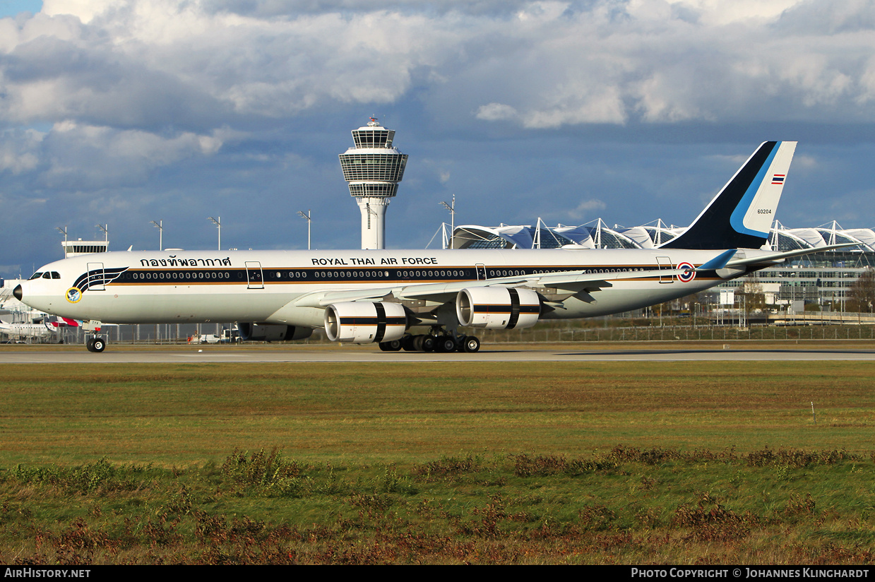 Aircraft Photo of 60204 / HS-TYV | Airbus A340-541 | Thailand - Air Force | AirHistory.net #748554