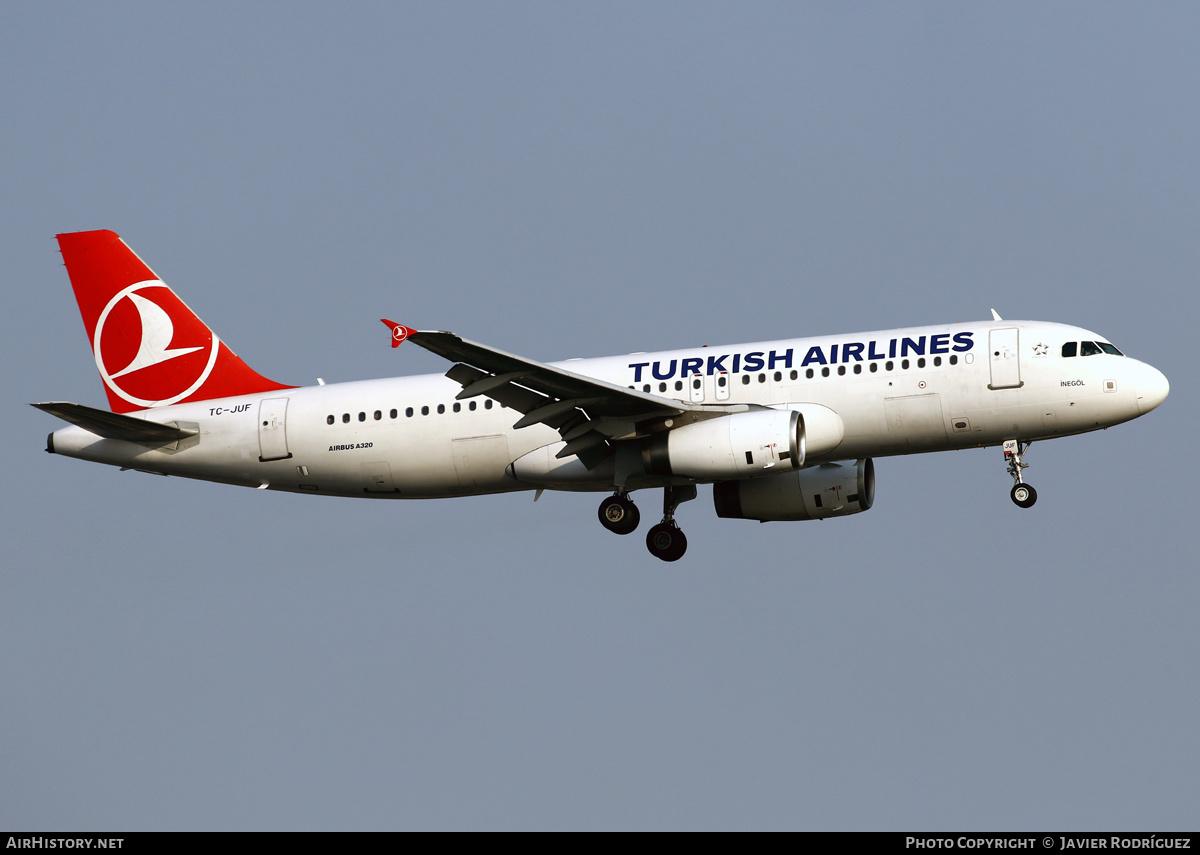 Aircraft Photo of TC-JUF | Airbus A320-232 | Turkish Airlines | AirHistory.net #748591