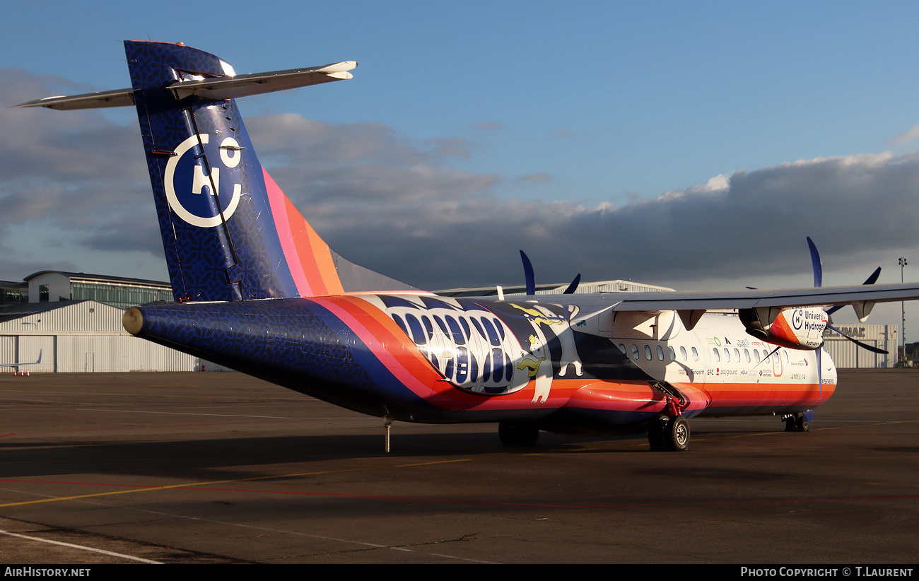 Aircraft Photo of M-AMRM | ATR ATR-72-500 (ATR-72-212A) | Universal Hydrogen | AirHistory.net #748595