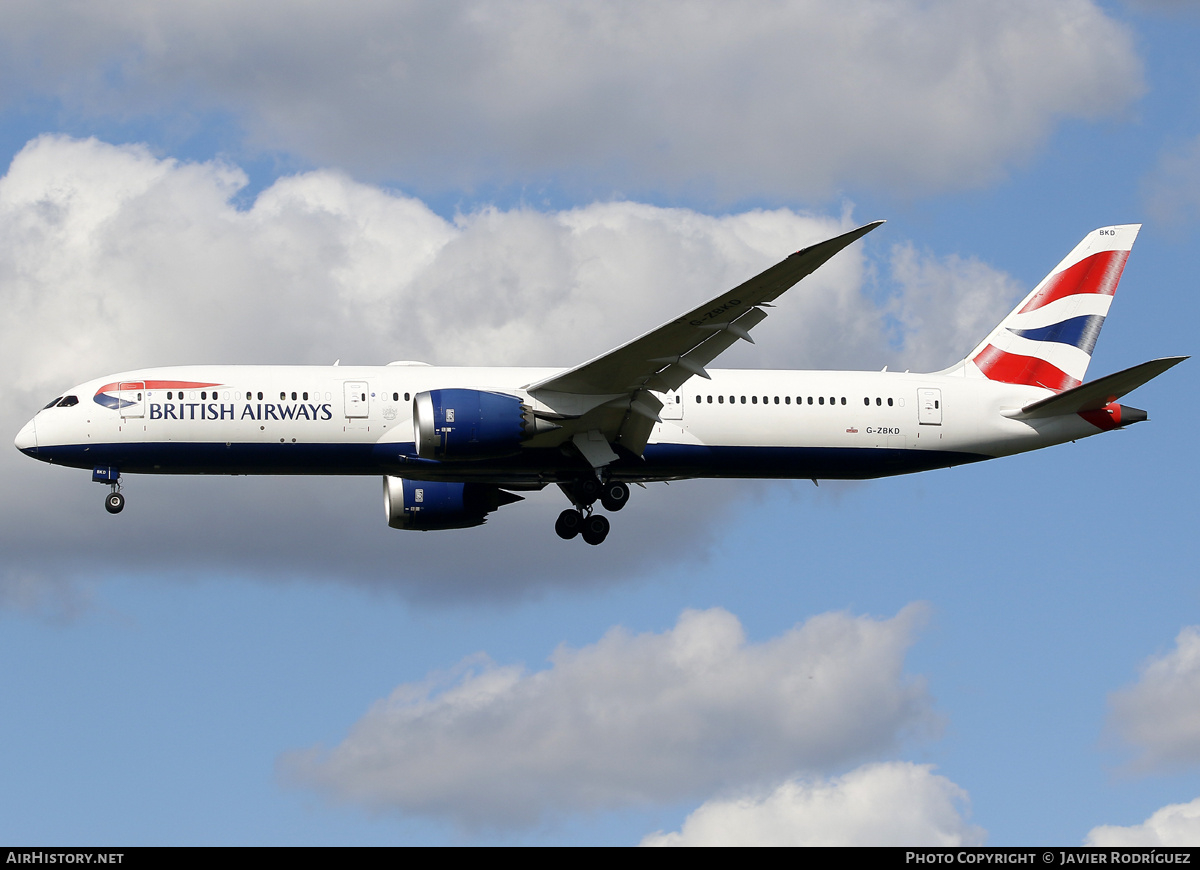 Aircraft Photo of G-ZBKD | Boeing 787-9 Dreamliner | British Airways | AirHistory.net #748622