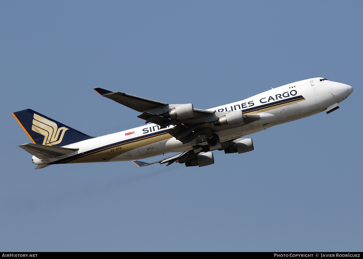 Aircraft Photo of 9V-SFN | Boeing 747-412F/SCD | Singapore Airlines Cargo | AirHistory.net #748626