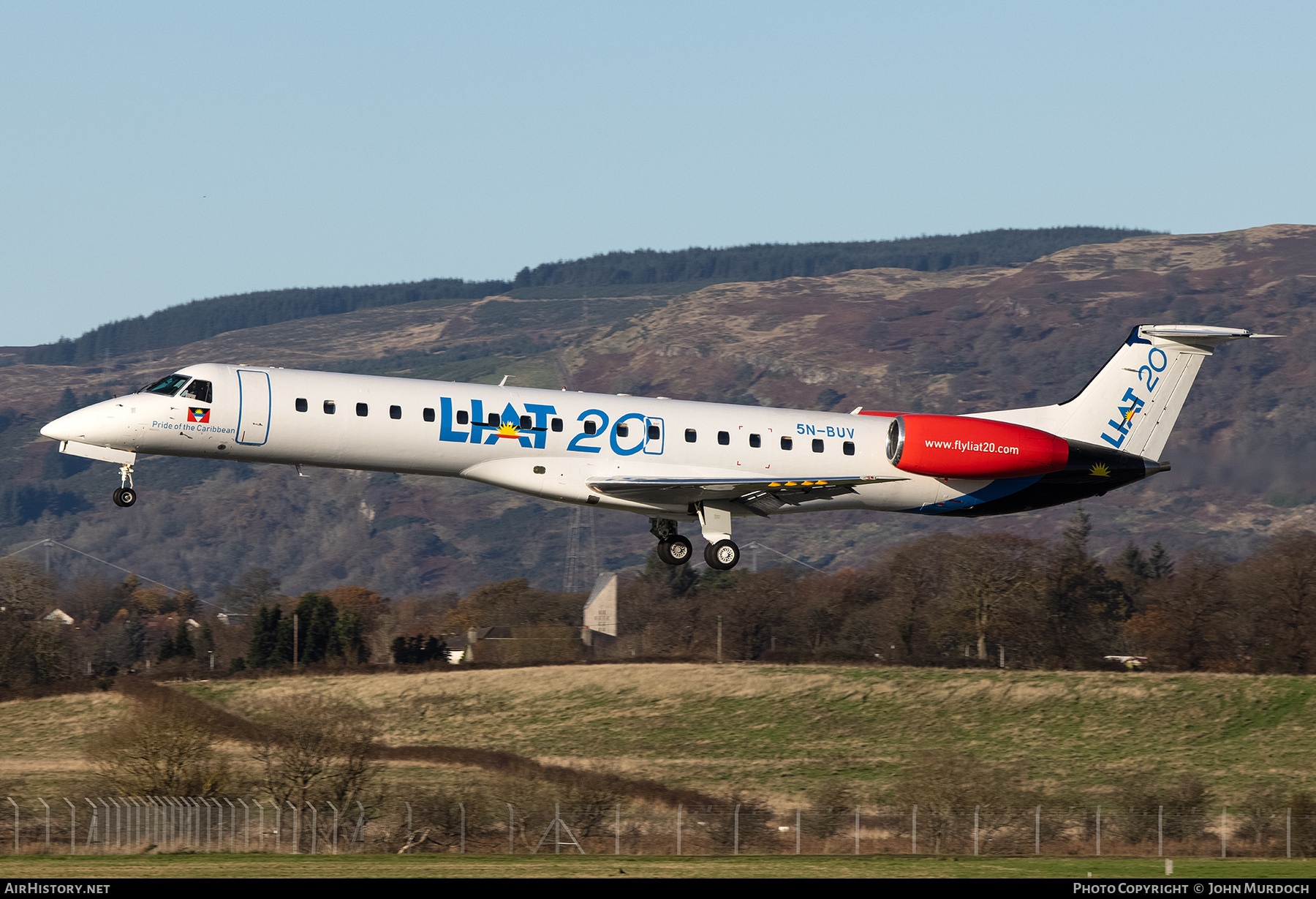 Aircraft Photo of 5N-BUV | Embraer ERJ-145MP (EMB-145MP) | LIAT 20 | AirHistory.net #748690