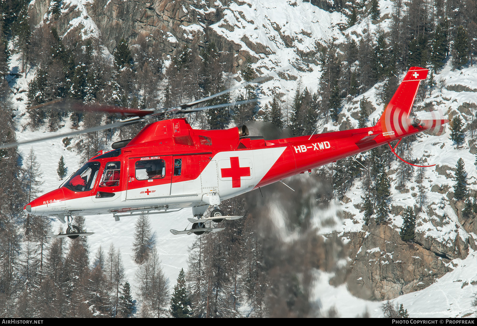 Aircraft Photo of HB-XWD | Agusta A-109K-2 | REGA - Swiss Air Ambulance | AirHistory.net #748693
