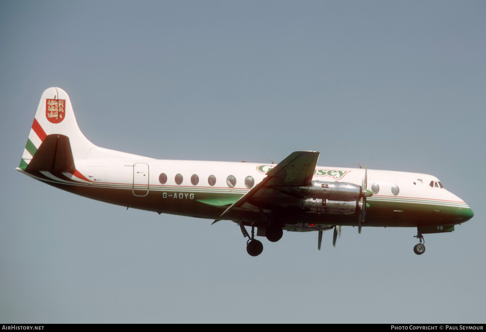 Aircraft Photo of G-AOYG | Vickers 806 Viscount | Guernsey Airlines | AirHistory.net #748728