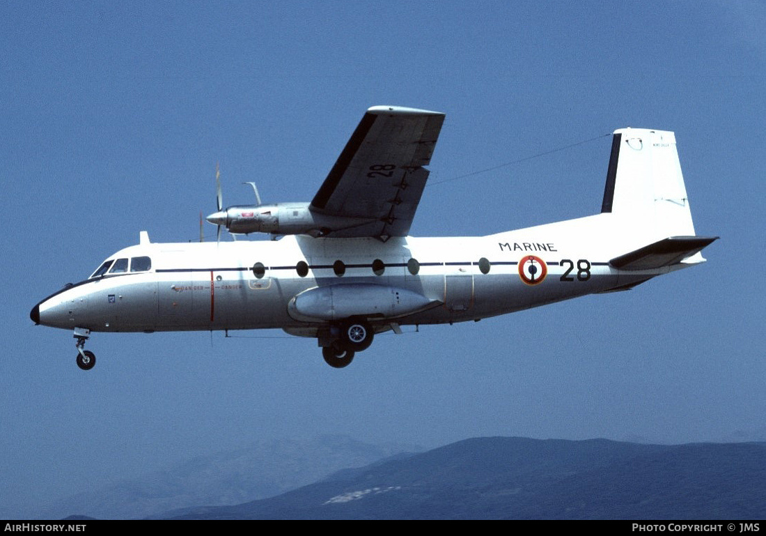 Aircraft Photo of 28 | Aerospatiale N-262A | France - Navy | AirHistory.net #748895