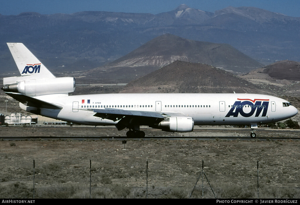 Aircraft Photo of F-GTDH | McDonnell Douglas DC-10-30 | AOM French Airlines | AirHistory.net #748924