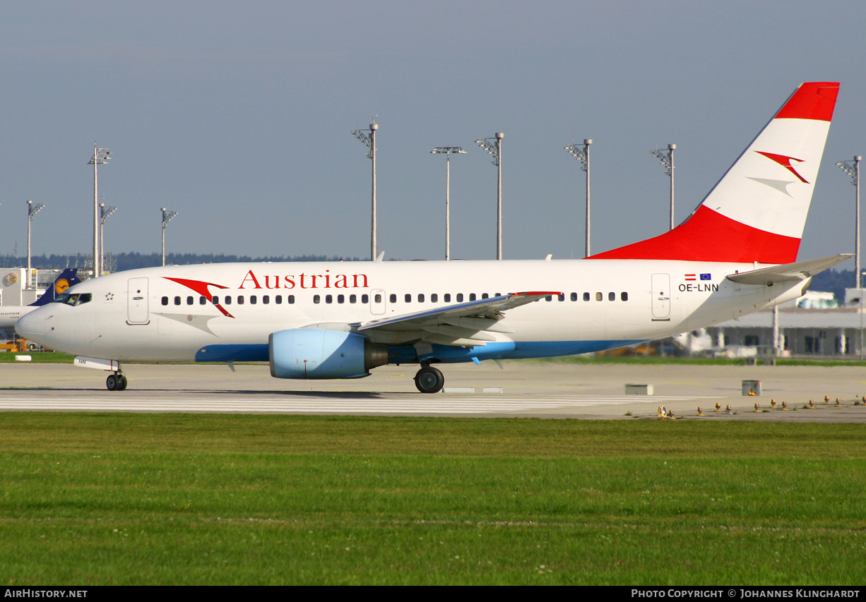 Aircraft Photo of OE-LNN | Boeing 737-7Z9 | Austrian Airlines | AirHistory.net #748948