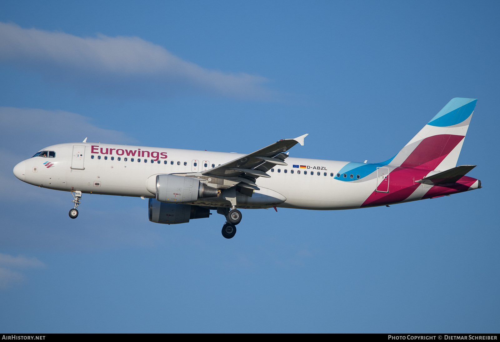 Aircraft Photo of D-ABZL | Airbus A320-216 | Eurowings | AirHistory.net #749038