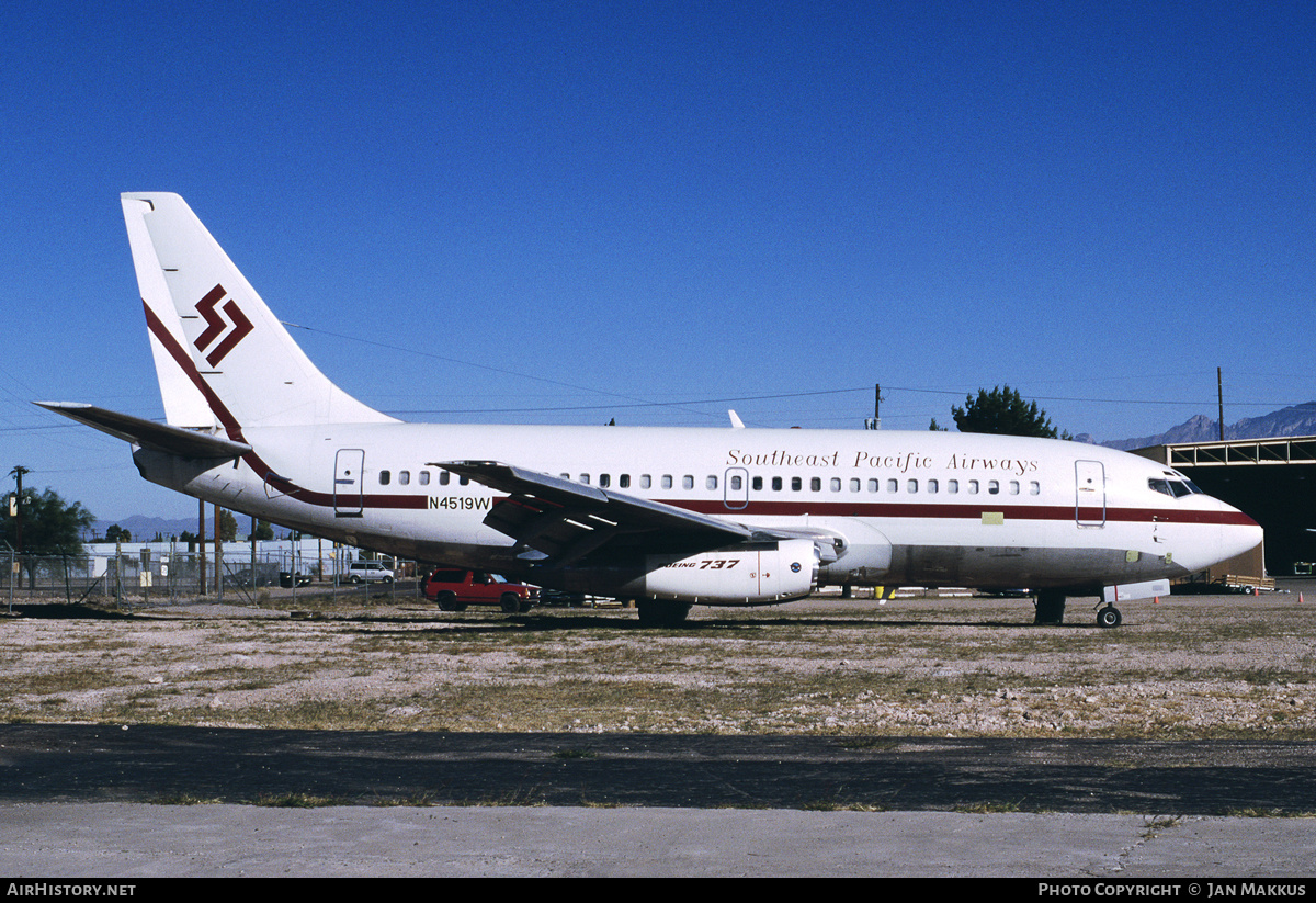 Aircraft Photo of N4519W | Boeing 737-247 | Southeast Pacific Airways | AirHistory.net #749072