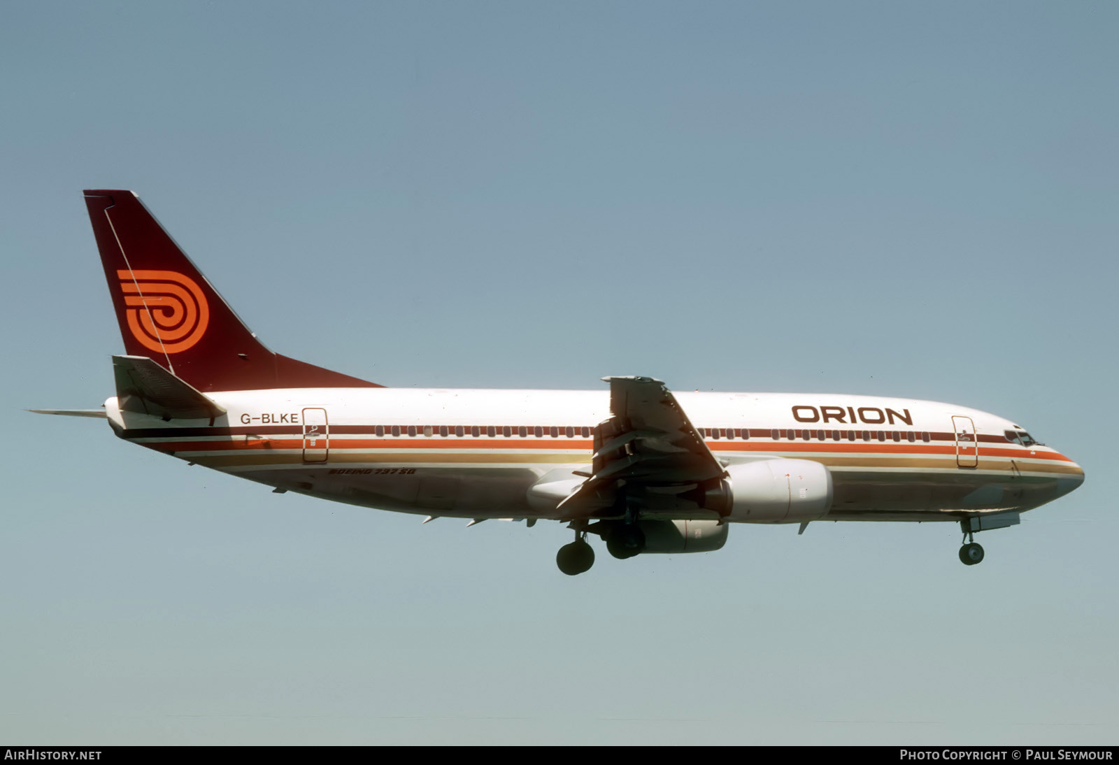 Aircraft Photo of G-BLKE | Boeing 737-3T5 | Orion Airways | AirHistory.net #749211