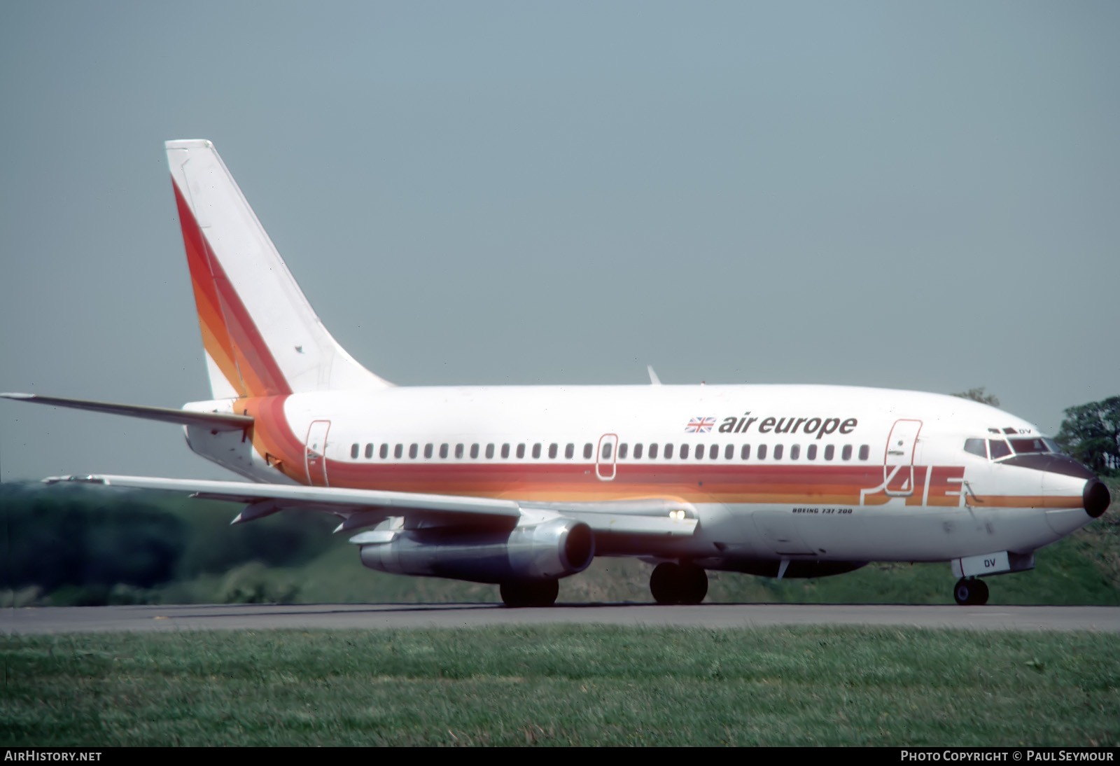 Aircraft Photo of G-DDDV | Boeing 737-2S3/Adv | Air Europe | AirHistory.net #749234