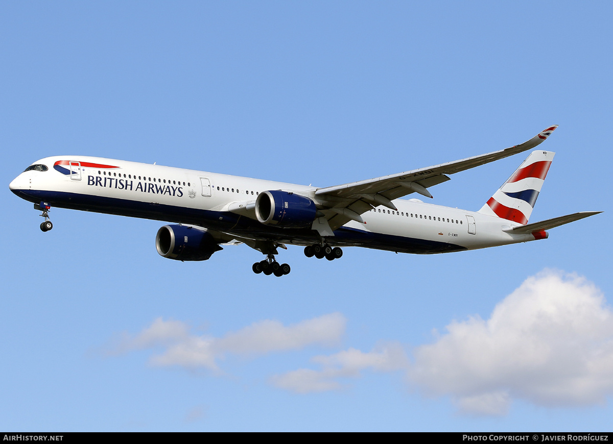 Aircraft Photo of G-XWBI | Airbus A350-1041 | British Airways | AirHistory.net #749250