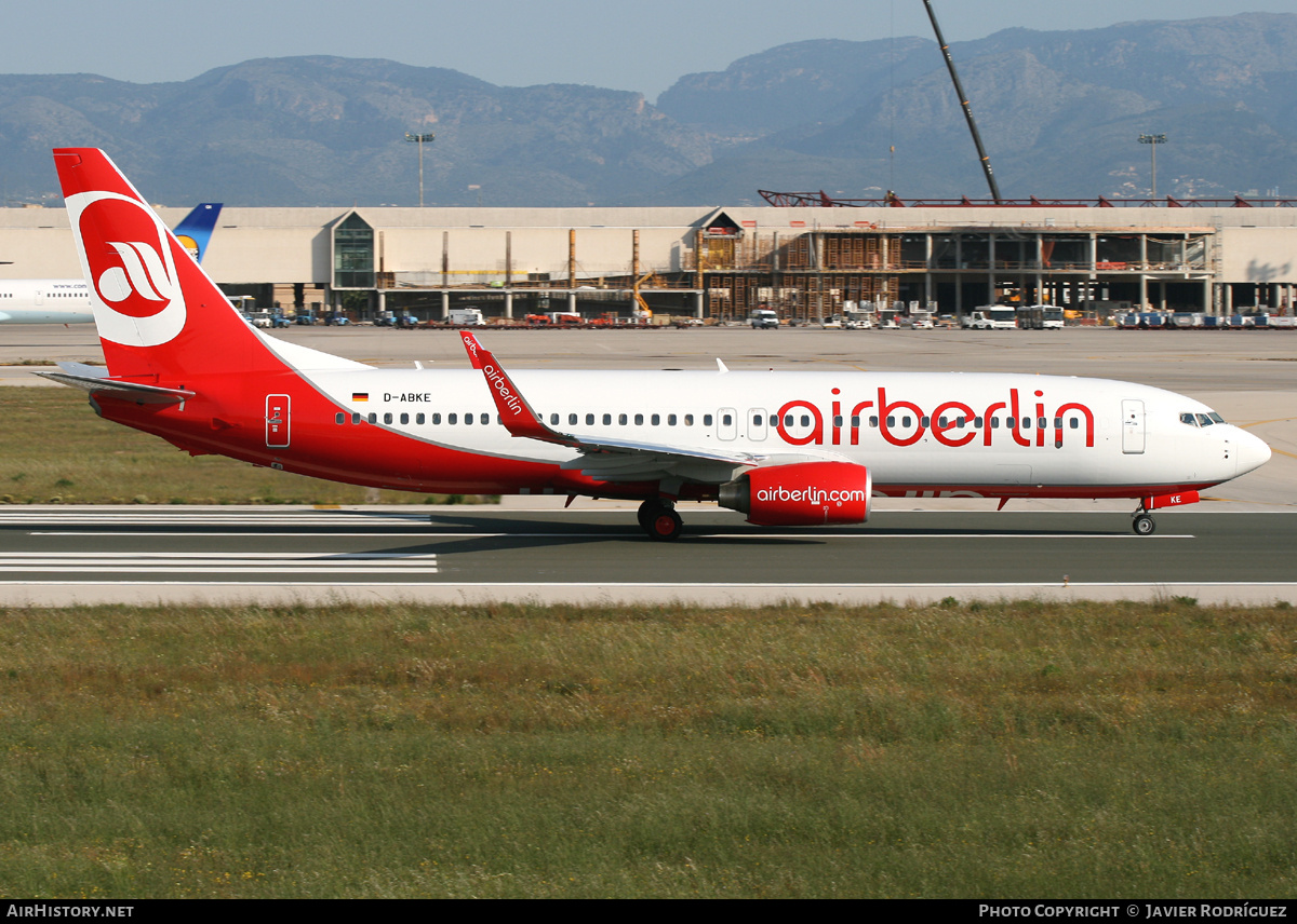 Aircraft Photo of D-ABKE | Boeing 737-86J | Air Berlin | AirHistory.net #749292