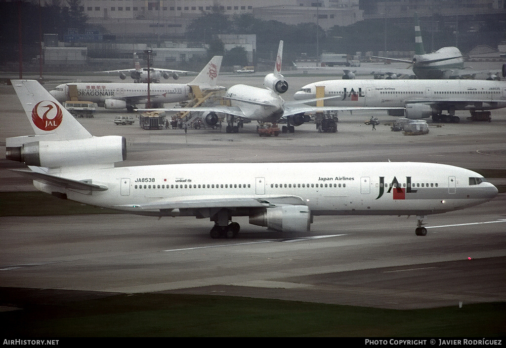Aircraft Photo of JA8538 | McDonnell Douglas DC-10-40 | Japan Airlines - JAL | AirHistory.net #749355