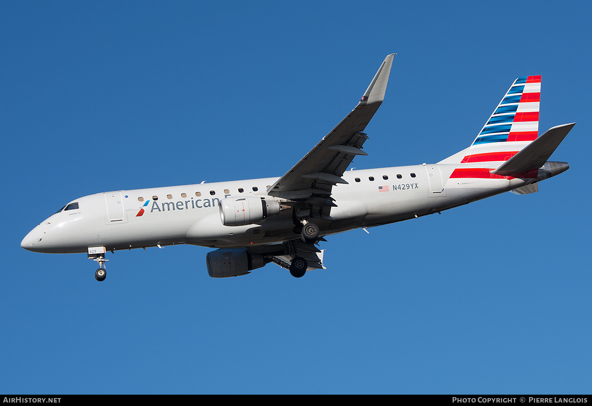 Aircraft Photo of N429YX | Embraer 175LR (ERJ-170-200LR) | American Eagle | AirHistory.net #749377