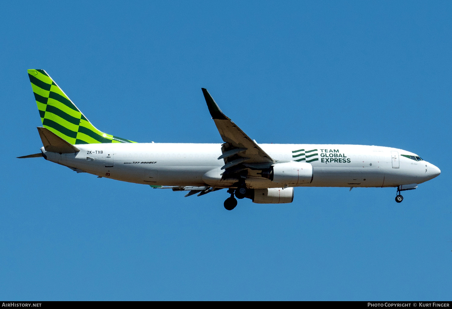 Aircraft Photo of ZK-TXB | Boeing 737-8BK/BCF | Team Global Express | AirHistory.net #749403