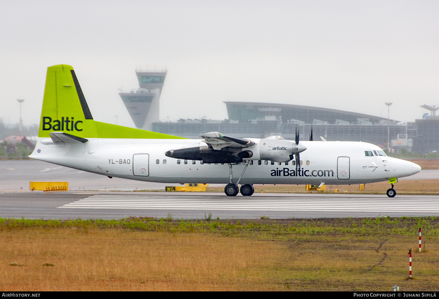 Aircraft Photo of YL-BAO | Fokker 50 | AirBaltic | AirHistory.net #749448