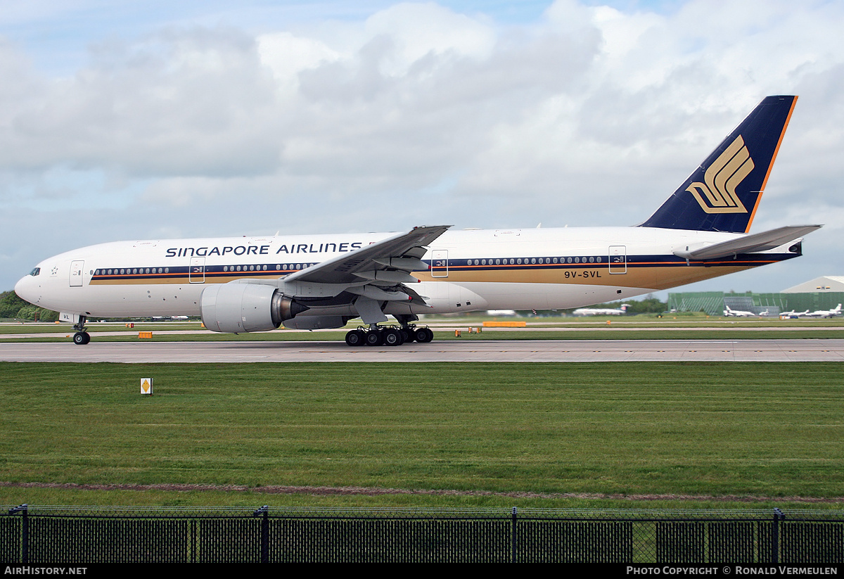 Aircraft Photo of 9V-SVL | Boeing 777-212/ER | Singapore Airlines | AirHistory.net #749459
