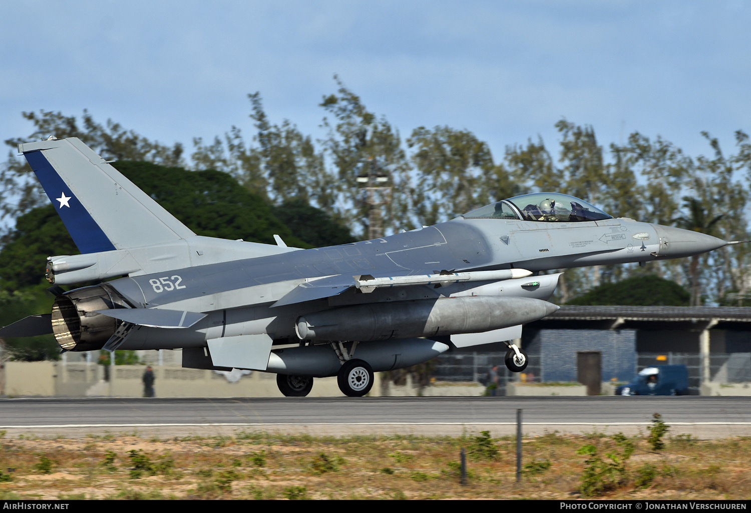 Aircraft Photo of 852 | General Dynamics F-16C Fighting Falcon | Chile - Air Force | AirHistory.net #749460