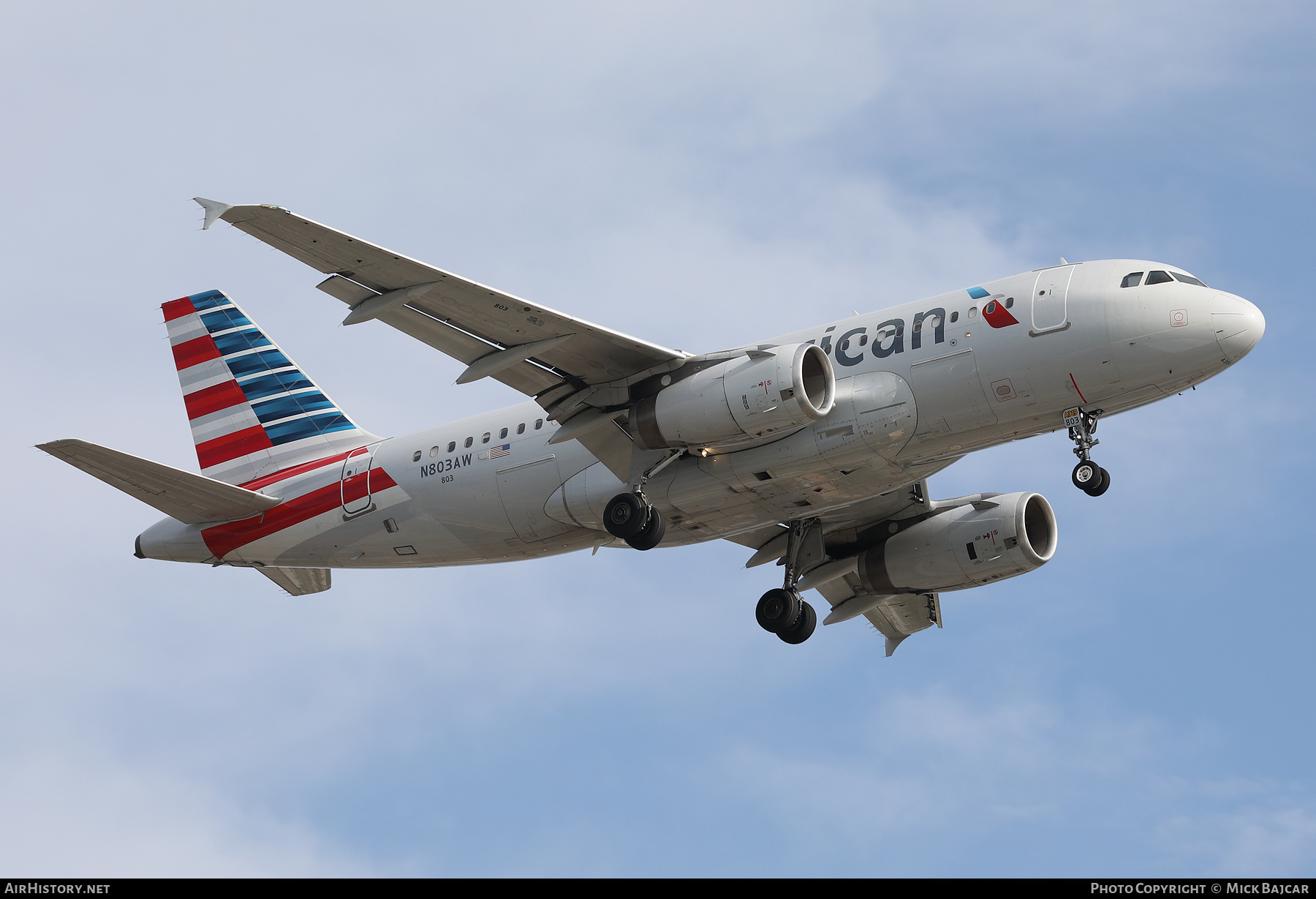 Aircraft Photo of N803AW | Airbus A319-132 | American Airlines | AirHistory.net #749575