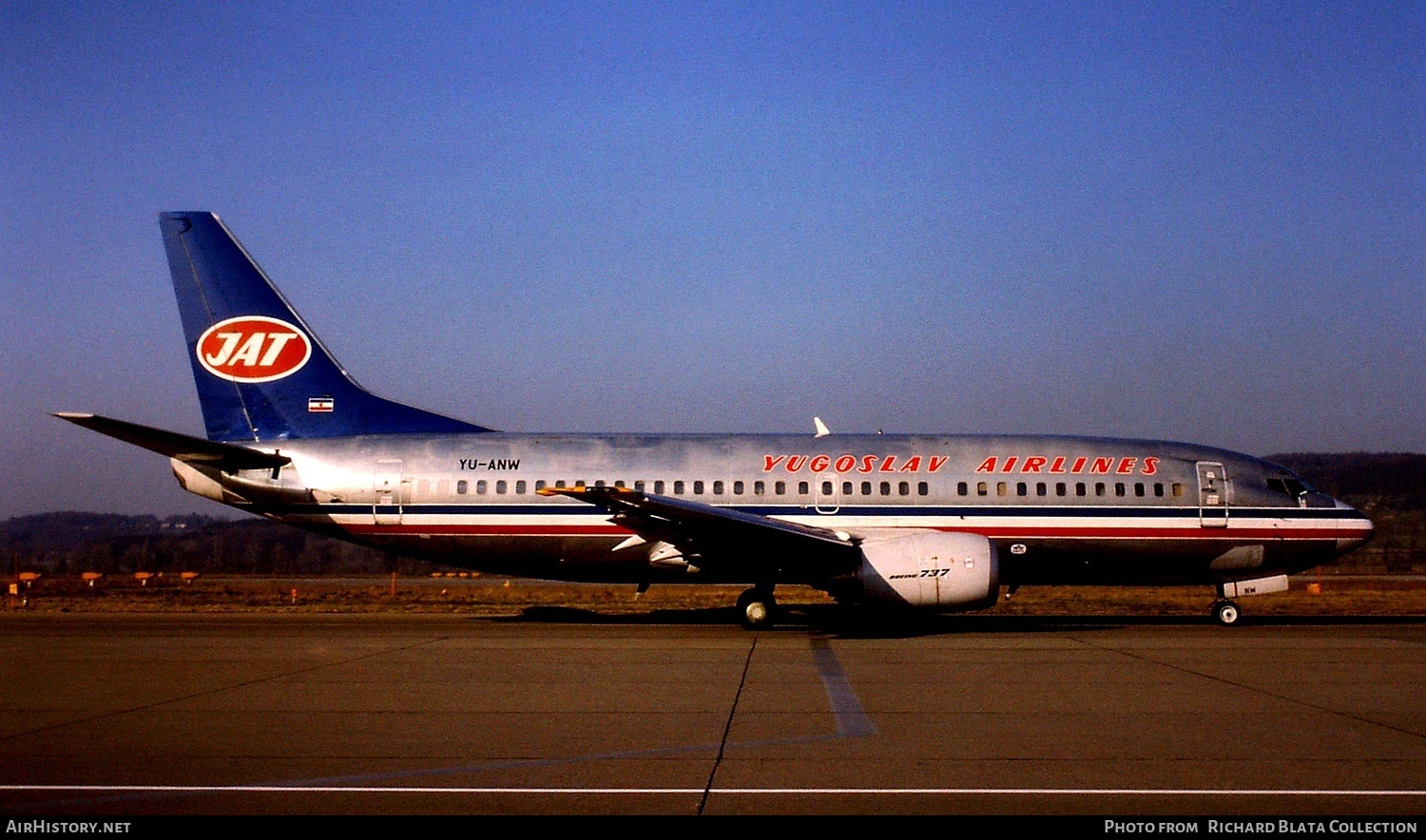 Aircraft Photo of YU-ANW | Boeing 737-3H9 | JAT Yugoslav Airlines - Jugoslovenski Aerotransport | AirHistory.net #749578