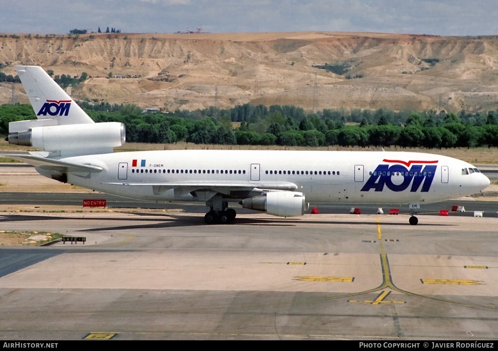 Aircraft Photo of F-GNEM | McDonnell Douglas DC-10-30 | AOM French Airlines | AirHistory.net #749627